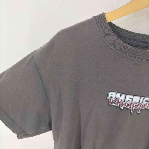 AMERICAN chopper アメリカンチョッパー バイク 両面 プリント 半袖 Tシャツ メンズ