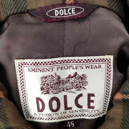 DOLCE カモ プリント チェック トラッカージャケット メンズ JPN:48