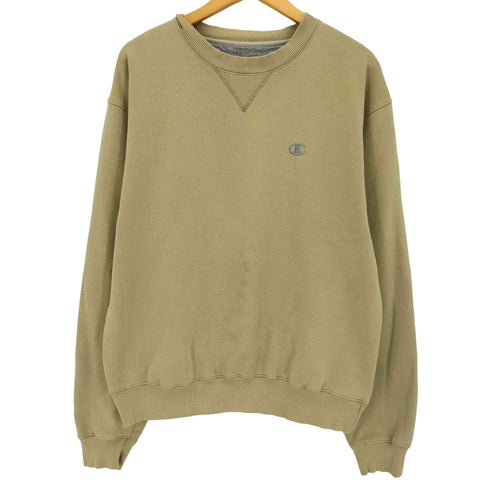 チャンピオン Champion AUTHENTIC 目あり 前V 裏地パイル クルーネックスウェット メンズ import:M