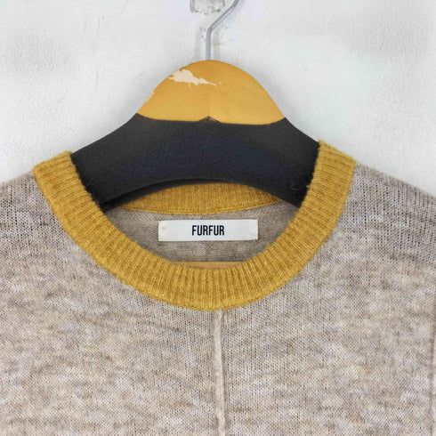 ファーファー furfur レースヘムリブドレス ワンピース レディース ONE SIZE