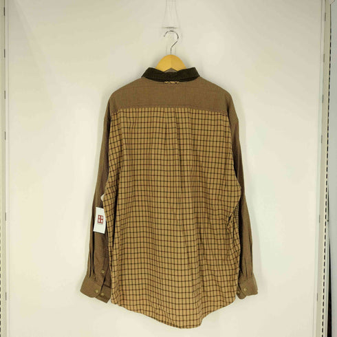 トミーヒルフィガー TOMMY HILFIGER 90S~00S クレイジーパターン チェック BD シャツ メンズ import:XXL