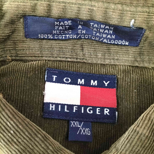 トミーヒルフィガー TOMMY HILFIGER 90S~00S クレイジーパターン チェック BD シャツ メンズ import:XXL