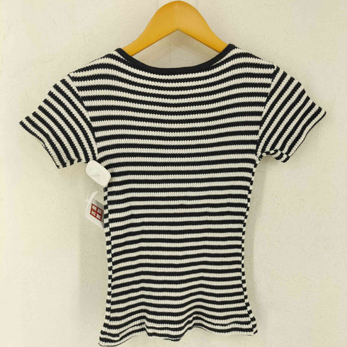 ミラー MILLER ワッフルボーダークルーネックカットソー レディース import:S