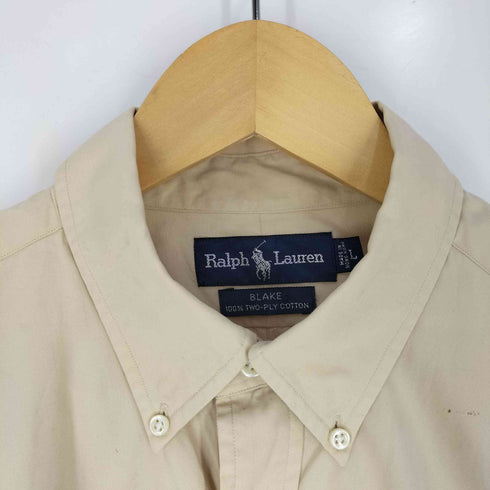 ラルフローレン RALPH LAUREN BLAKE 100% TWO-PLY COTTON スモールポニー刺繍 BD シャツ メンズ import:L