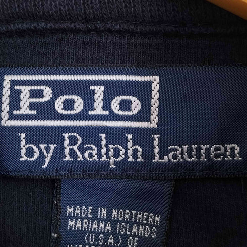 ポロバイラルフローレン Polo by RALPH LAUREN 90s ポニー刺繍 ハーフジップ スウェット プルオーバー メンズ import:L