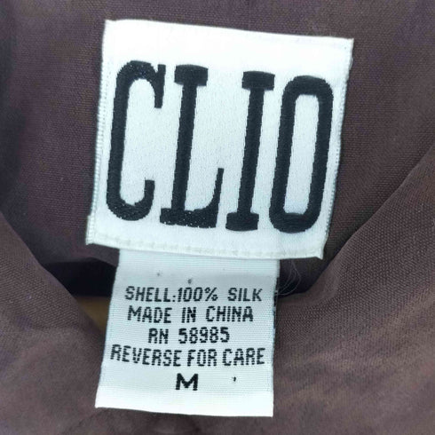 CLIO シルク100 比翼 ジャケット レディース M