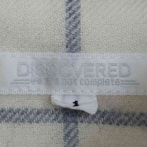 ディスカバード DISCOVERED チェック シングルポケット テールカット L/Sシャツ メンズ JPN:1