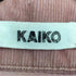 カイコー KAIKO ハーフジップ コーデュロイ シャツ プルオーバー メンズ JPN:2