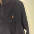 ポロバイラルフローレン Polo by RALPH LAUREN 100% PIMA COTTON スモールポニー刺繍 ハーフジップ ニット メンズ import:L