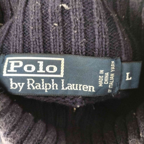 ポロバイラルフローレン Polo by RALPH LAUREN 100% PIMA COTTON スモールポニー刺繍 ハーフジップ ニット メンズ import:L