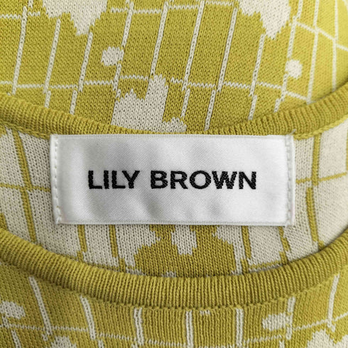 リリーブラウン Lily Brown マーメイドジャガードニットワンピース レディース ONE SIZE