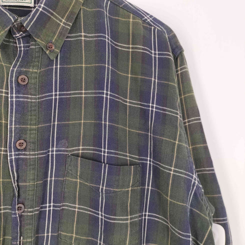 エルエルビーン L.L.Bean NORTHWOODS USA製 チェック BD シャツ メンズ XL TALL