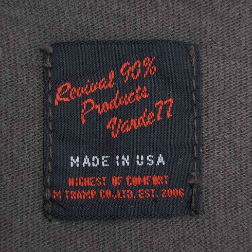 REVIVAL 90% PRODUCTS Varde77 USA製 メッセージプリント S/S Tシャツ メンズ JPN:2