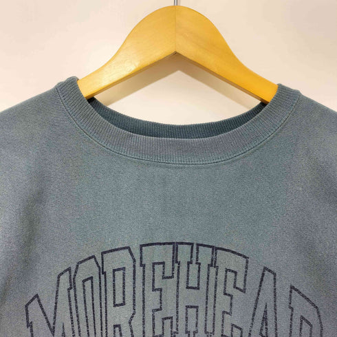 チャンピオン Champion 90s USA製 リバースウィーブ MOREHEAD STATE カレッジ クルーネックスウェット メンズ import:L