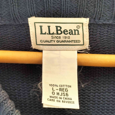 エルエルビーン L.L.Bean 90S コットンジップアップニット メンズ import:L
