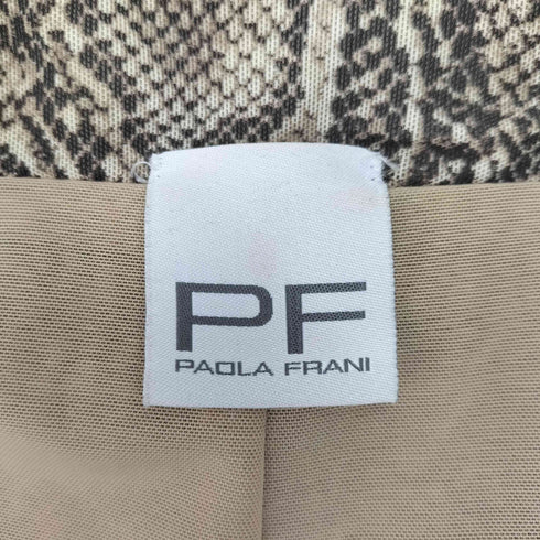 パオラフラーニ PAOLA FRANI 00S パイソン柄 テーラードジャケット レディース US:8