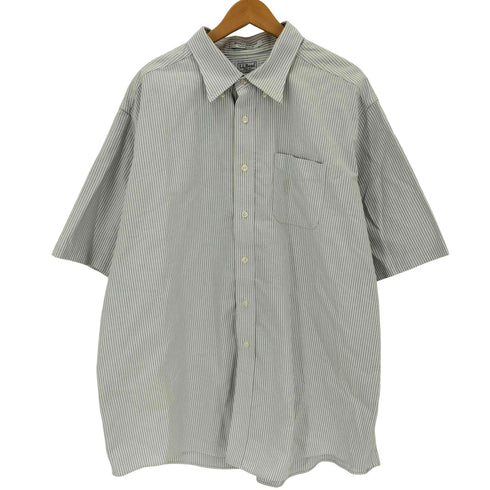 エルエルビーン L.L.Bean ボタンダウン S/S ストライプシャツ メンズ 18-REG