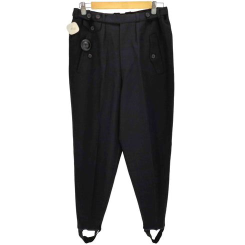 ヨウジヤマモトプールオム Yohji Yamamoto POUR HOMME 90s ウールギャバジン ウエストボタンタックスラックス メンズ JPN:S