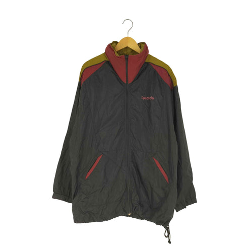 リーボック Reebok フードパッカブル マルチパターン ナイロン ジャケット メンズ import:L