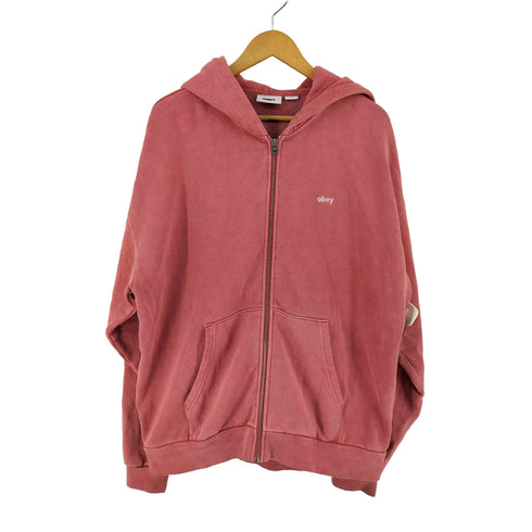 オベイ OBEY LOWERCASE PIGMENT ZIP HOOD メンズ L