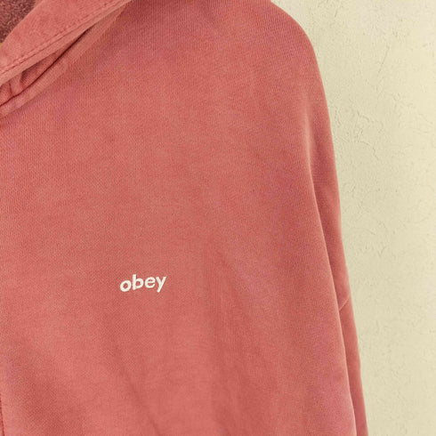 オベイ OBEY LOWERCASE PIGMENT ZIP HOOD メンズ L