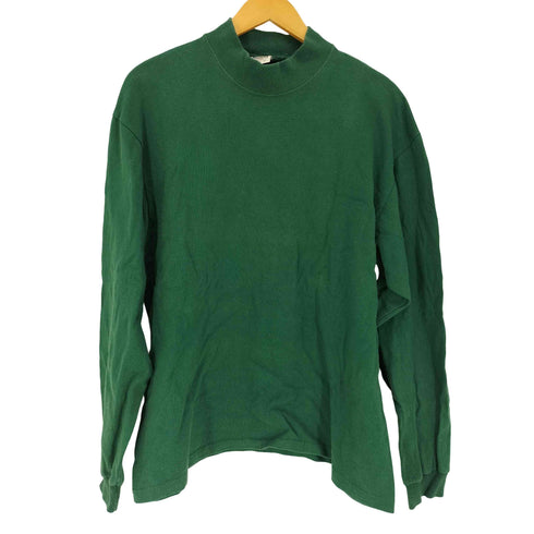 コットンデラックス COTTON DELUXE 90~00S USA製 モックネック ロングスリーブ Tシャツ メンズ import:L