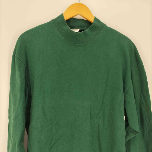 コットンデラックス COTTON DELUXE 90~00S USA製 モックネック ロングスリーブ Tシャツ メンズ import:L