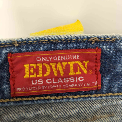 エドウィン EDWIN US CLASSIC ウォッシュド ストレート デニムパンツ メンズ 31×33
