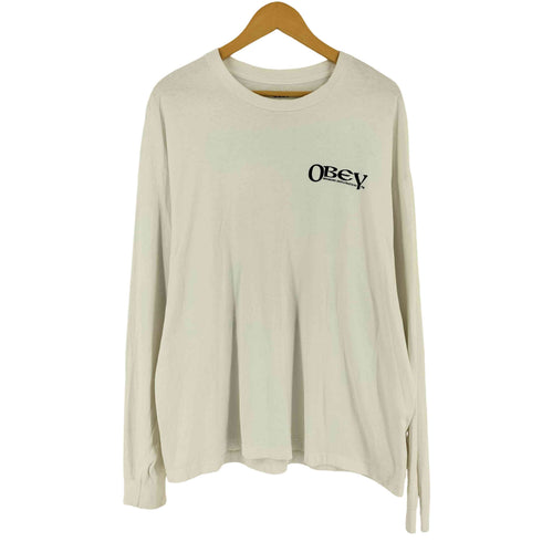 オベイ OBEY SENSORY EXPLORATION PIGMENT LS T-SHIRT メンズ L