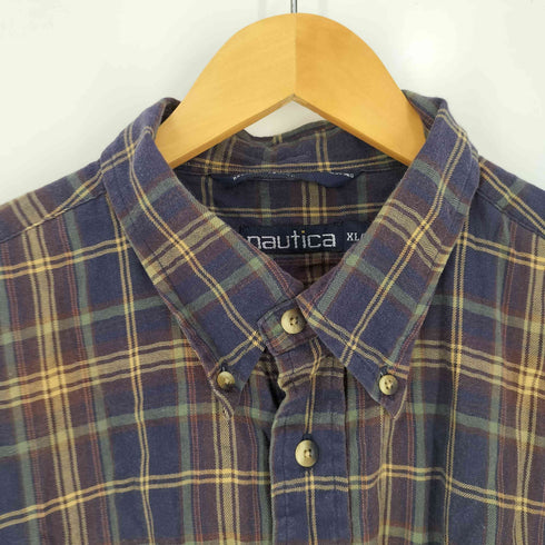 ノーティカ NAUTICA チェック BD シャツ メンズ import:XL