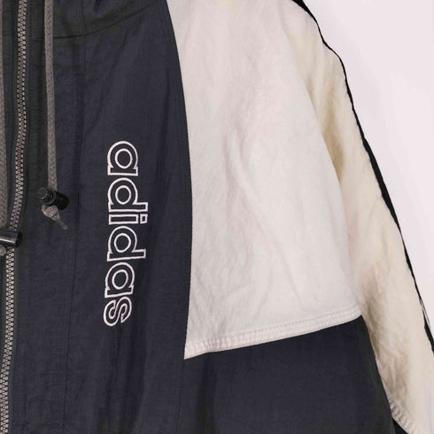 アディダスオリジナルス adidas Originals 90S 万国旗タグ フーデッド ナイロン パテッドジャケット メンズ import:XL