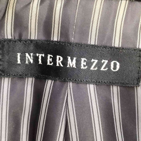 インターメッツォ INTERMEZZO ベロア スタンドネック ハーフコート メンズ
