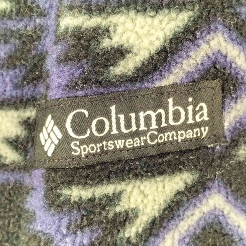 コロンビア Columbia USA製 ネイティブ柄 フリースジャケット メンズ import:L