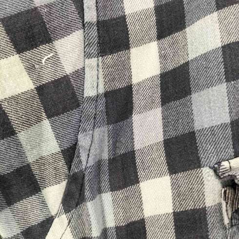 PREIER 裏地キルティング チェック シャツ メンズ import:L