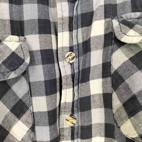 PREIER 裏地キルティング チェック シャツ メンズ import:L