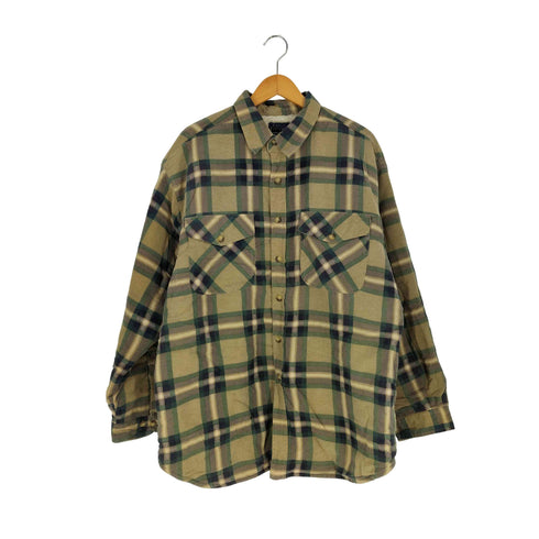ベーシックエディションズ BASIC EDITIONS 裏地ボア チェック ネルシャツ メンズ EXTRA LARGE