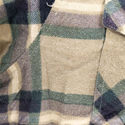 ベーシックエディションズ BASIC EDITIONS 裏地ボア チェック ネルシャツ メンズ EXTRA LARGE