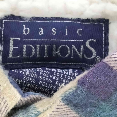 ベーシックエディションズ BASIC EDITIONS 裏地ボア チェック ネルシャツ メンズ EXTRA LARGE