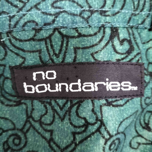 ノーバウンダリーズ no boundaries 総柄 ドラゴンプリント オープンカラーシャツ メンズ import:XL