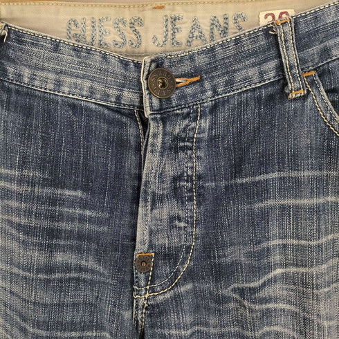 ゲスジーンズ GUESS JEANS ローライズ ジップフライ デニム 縦落ち メンズ 36inch