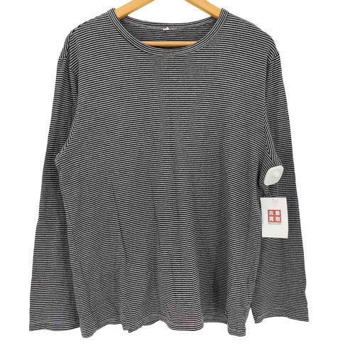 ワイズフォーリビング Ys for living ボーダー コットン L/S Tシャツ メンズ JPN:L