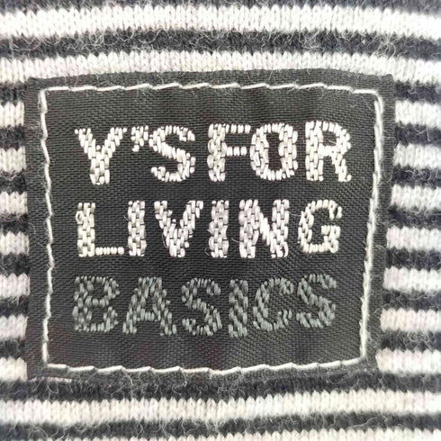 ワイズフォーリビング Ys for living ボーダー コットン L/S Tシャツ メンズ JPN:L