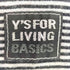 ワイズフォーリビング Ys for living ボーダー コットン L/S Tシャツ メンズ JPN:L