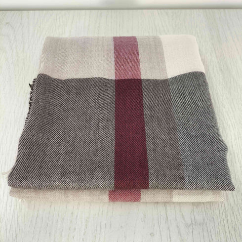 マッキントッシュロンドン Mackintosh LONDON スコットランド製 チェック フリンジストール レディース