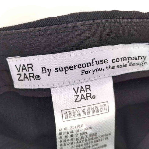 VARZAR Stud logo over fit ball cap レディース