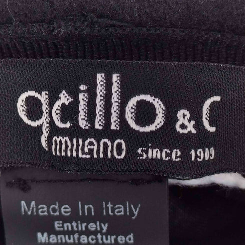クッチロアンドシー qcillo&c イタリア製 ウールポリ キャスケット レディース 57