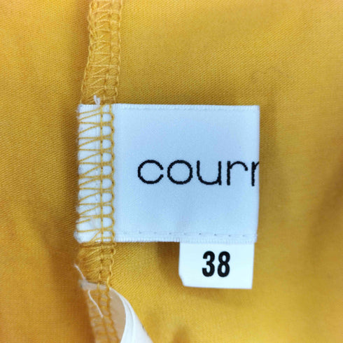 クレージュ courreges ロゴ刺繍 ギャザーハイネック カットソー レディース JPN:38