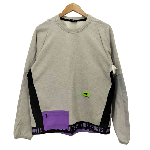 ナイキ NIKE ナイキ サーマ NSP クルー ロゴ パッチ スウェット メンズ import:L