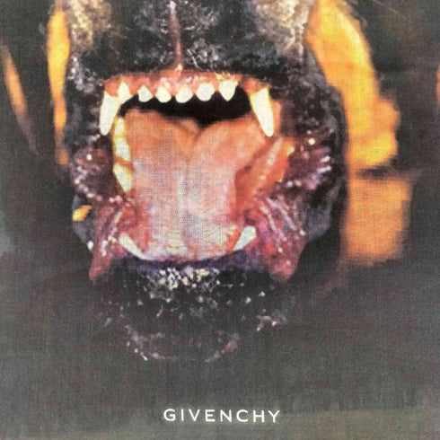 ジバンシィ GIVENCHY Silk Cashmere シルク カシミヤ バージンウール ロットワイラープリント ストール レディース