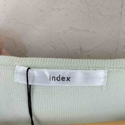 インデックス INDEX レーススリーブハートネックニット レディース 38